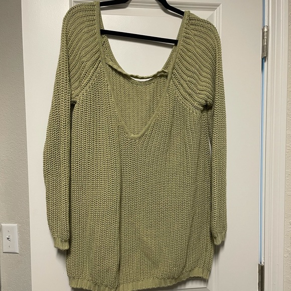 Nasty Gal V Back Oversized Open Back Sweater - Picture 2 of 3